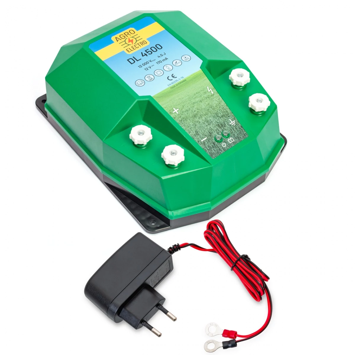 DL 4500 villanypásztor készülék, 12 V, 4,5 Joule, hálózati adapterrel